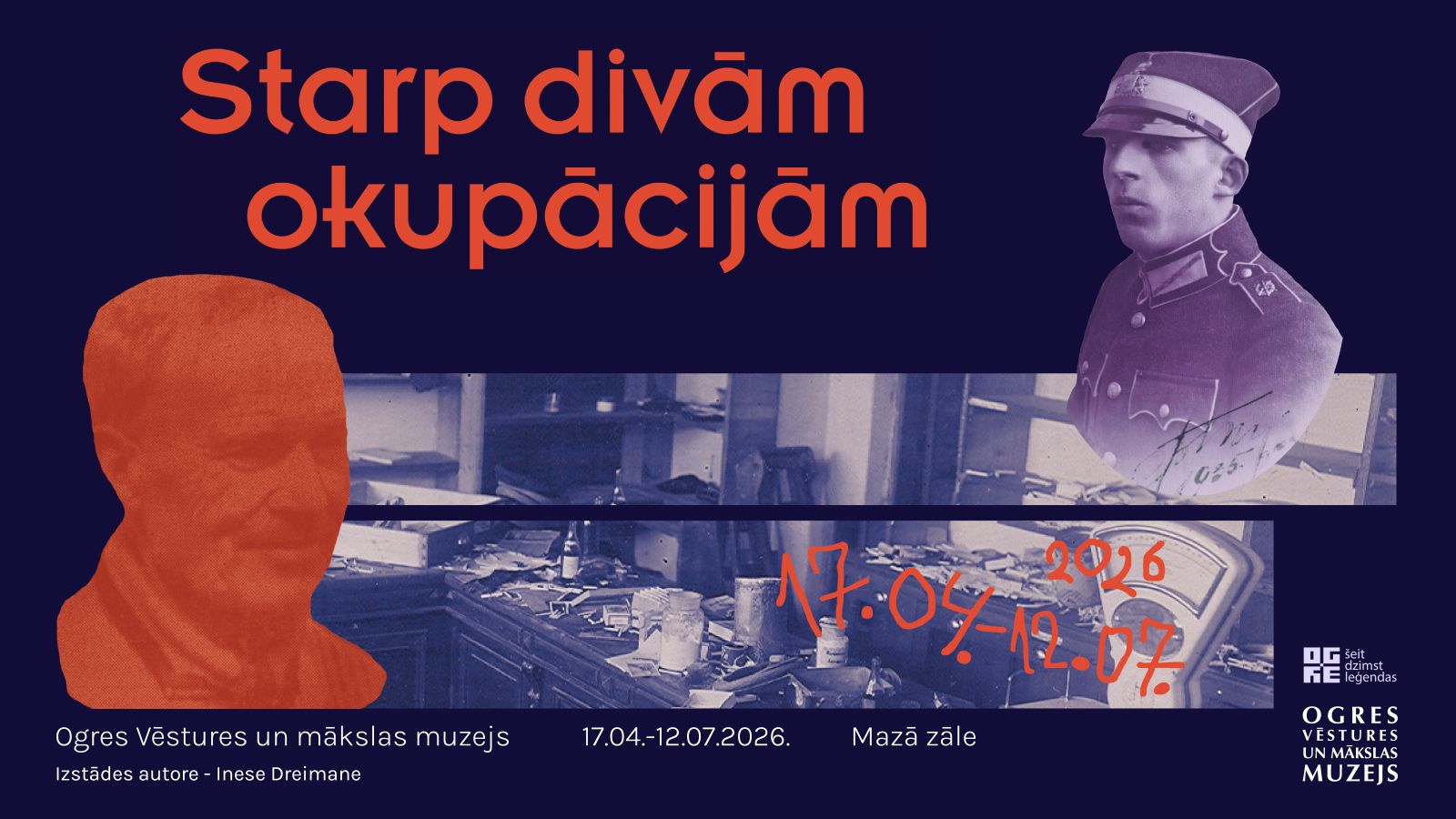 Izstādes “Starp divām okupācijām” atklāšana Ogres Vēstures un mākslas muzejā 