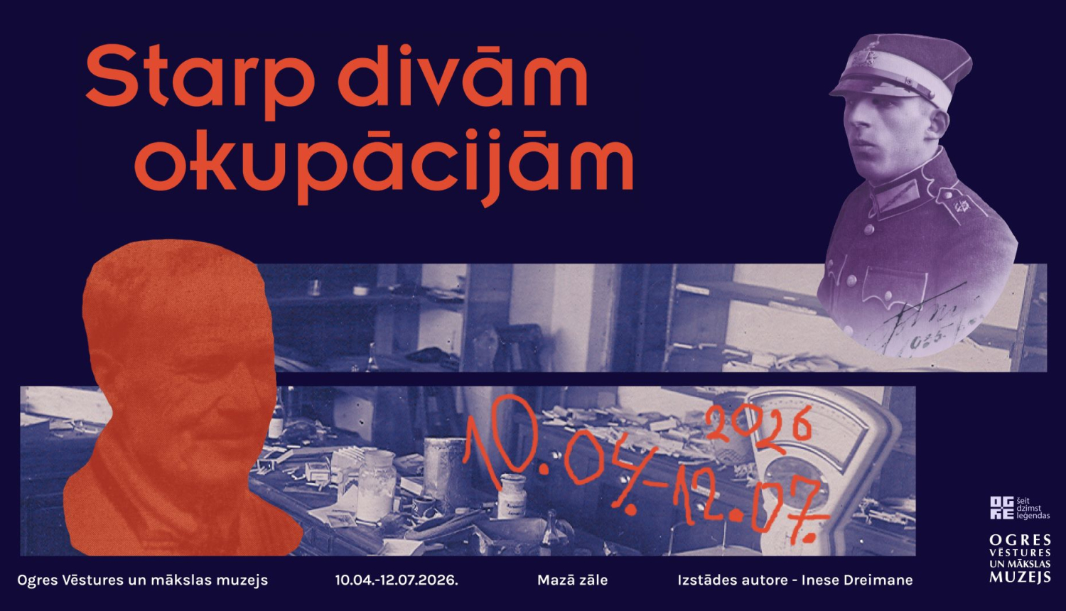 Izstādes “Starp divām okupācijām” atklāšana Ogres Vēstures un mākslas muzejā 