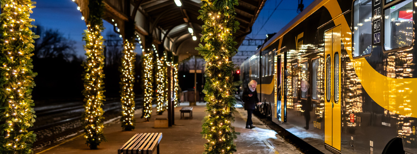 Ziemassvētku perons Ogrē