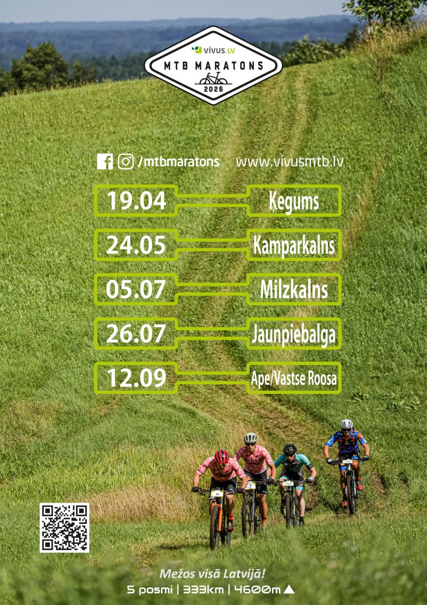 MTB maratons 2026 Ķeguma posms