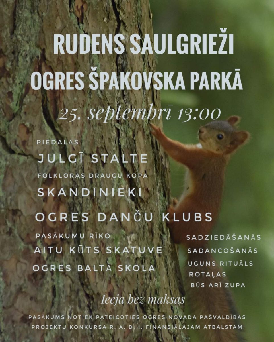 Rudens saulgrieži Špakovska parkā