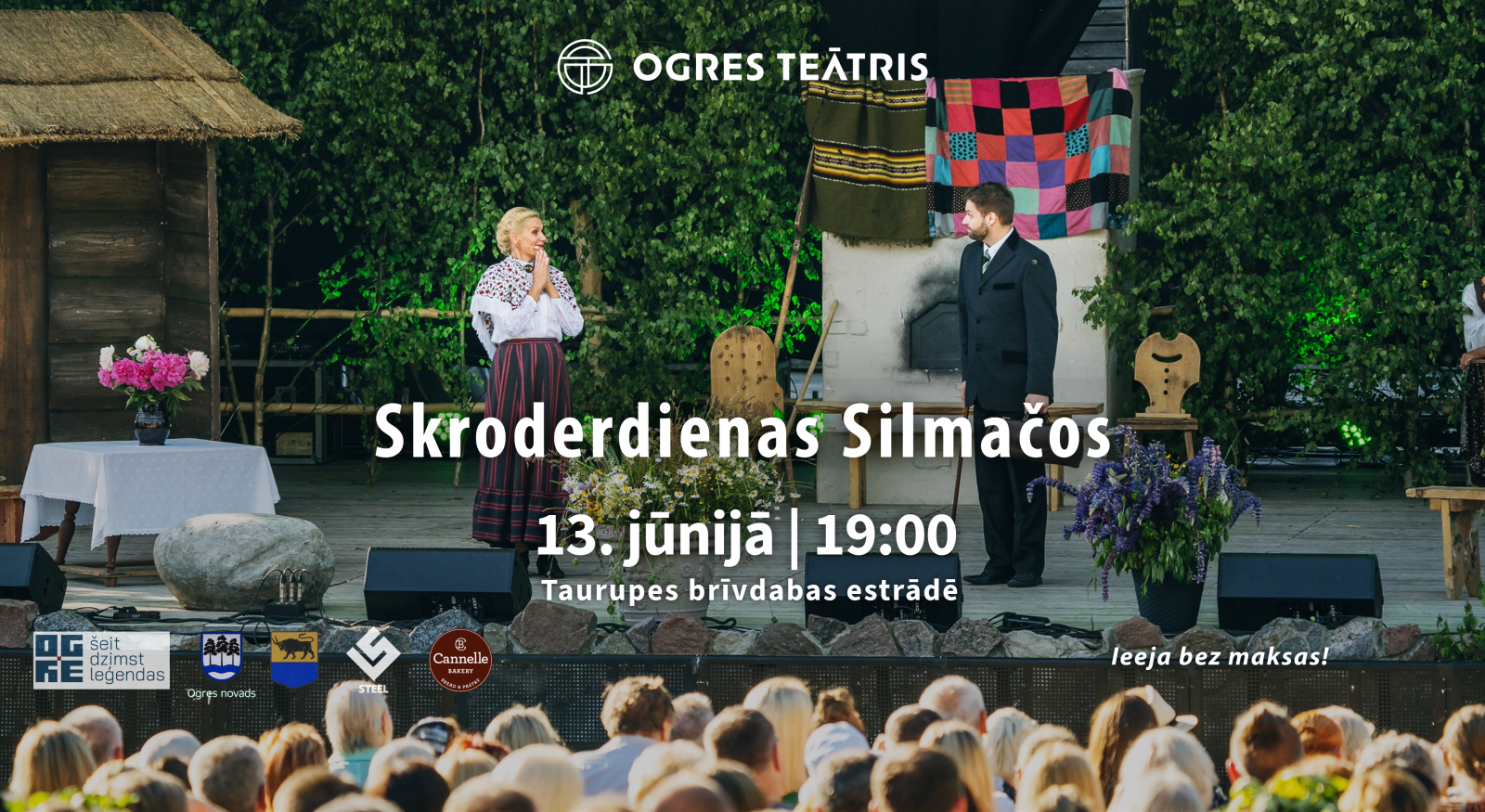 13. jūnijā Taurupes estrādē būs skatāma Ogres teātra izrāde “Skroderdienas Silmačos”