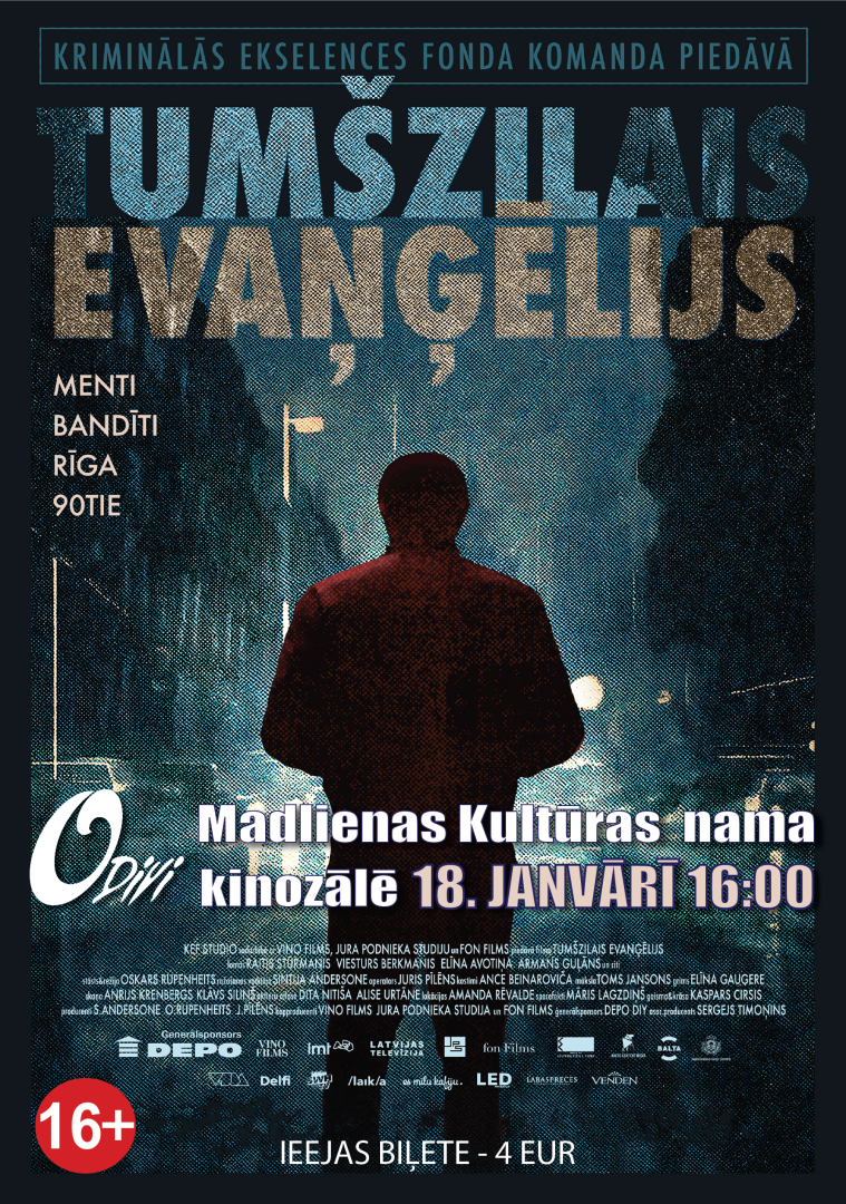 Krimināldrāma “Tumšzilais evaņģēlijs” Madlienā