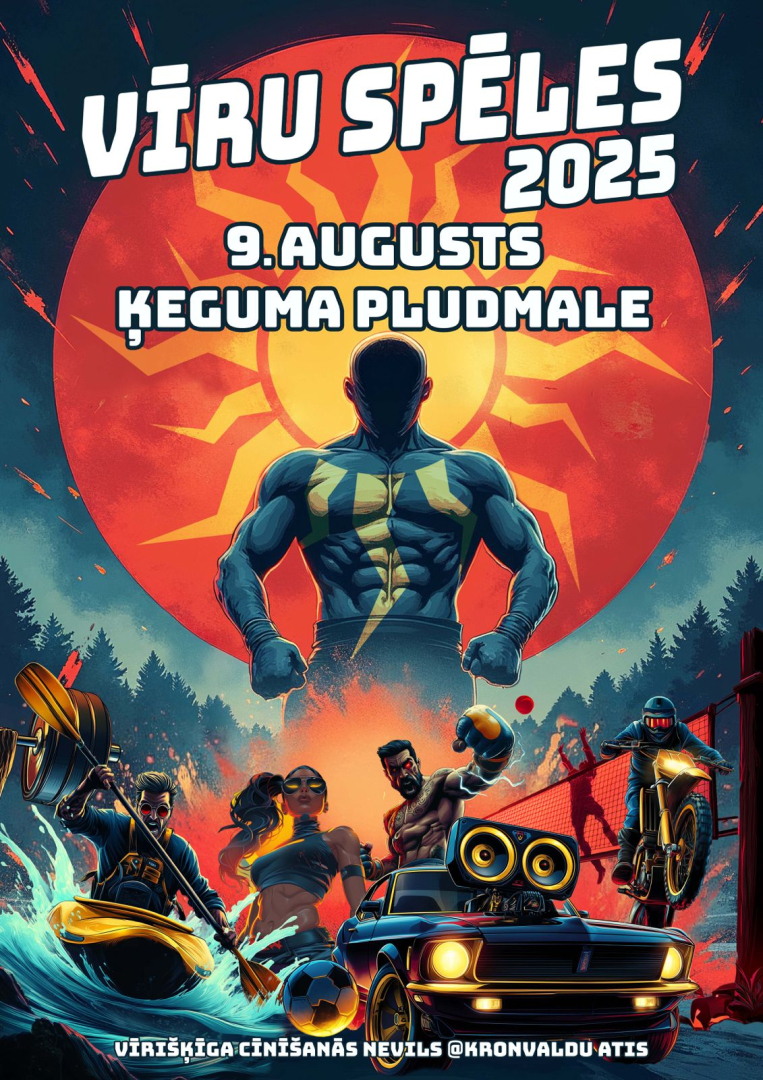 Ķegumā norisināsies sporta un izklaides festivāls VĪRU SPĒLES