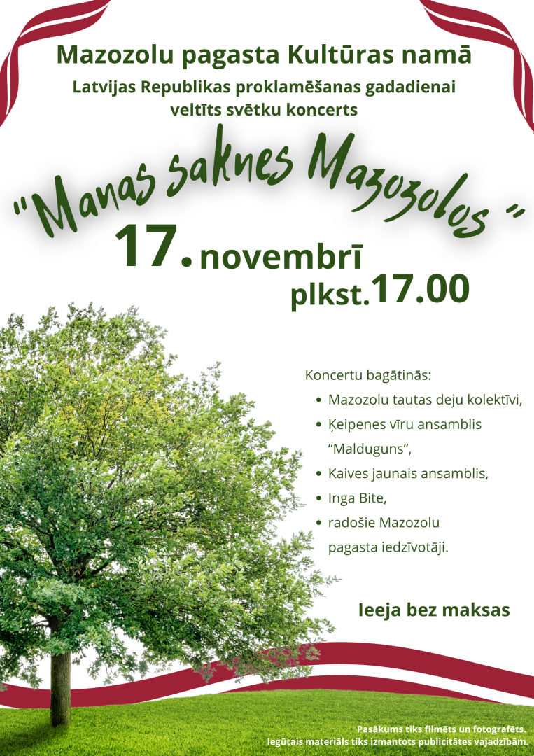 Svētku koncerts “Manas saknes Mazozolos”