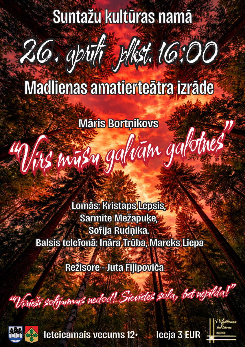 Madlienas amatierteātra izrāde Suntažos 