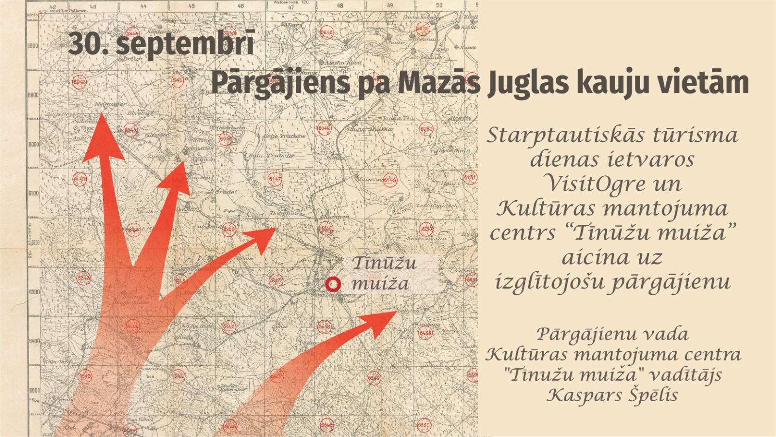 Piedalies pārgājienā pa 1917. gada Mazās Juglas kauju vietām