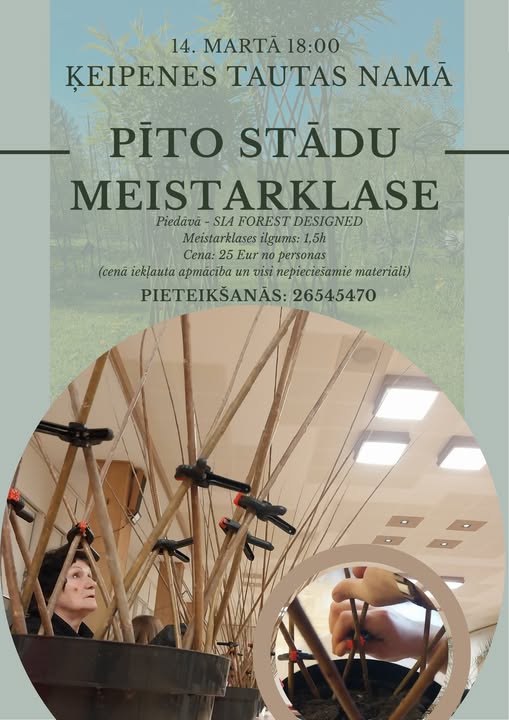 Pīto stādu meistarklase ĶEIPENĒ 
