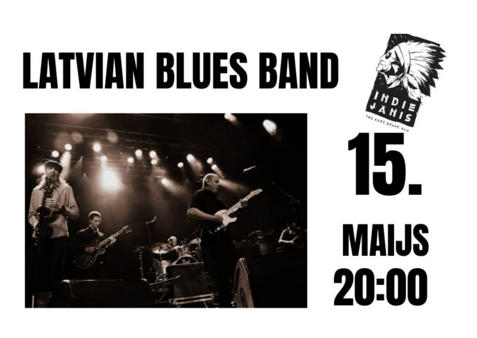 Latvian Blues Band gastrobārā "IndieJānis" Suntažos