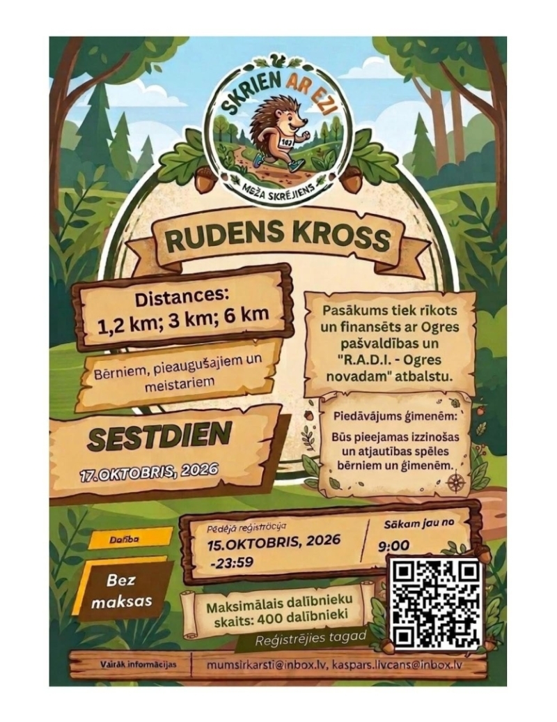Rudens kross "Skrien ar ezi" Ikšķilē