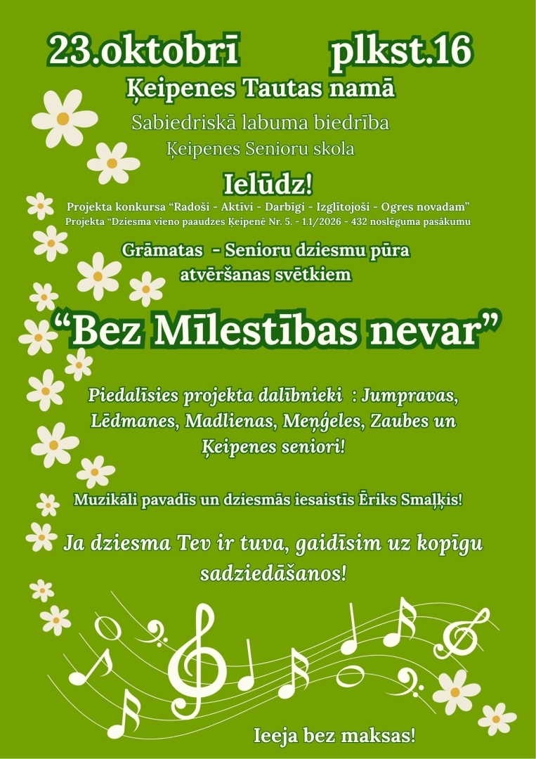 Grāmatas atvēršanas svētki "Bez mīlestības nevar" Ķeipenē