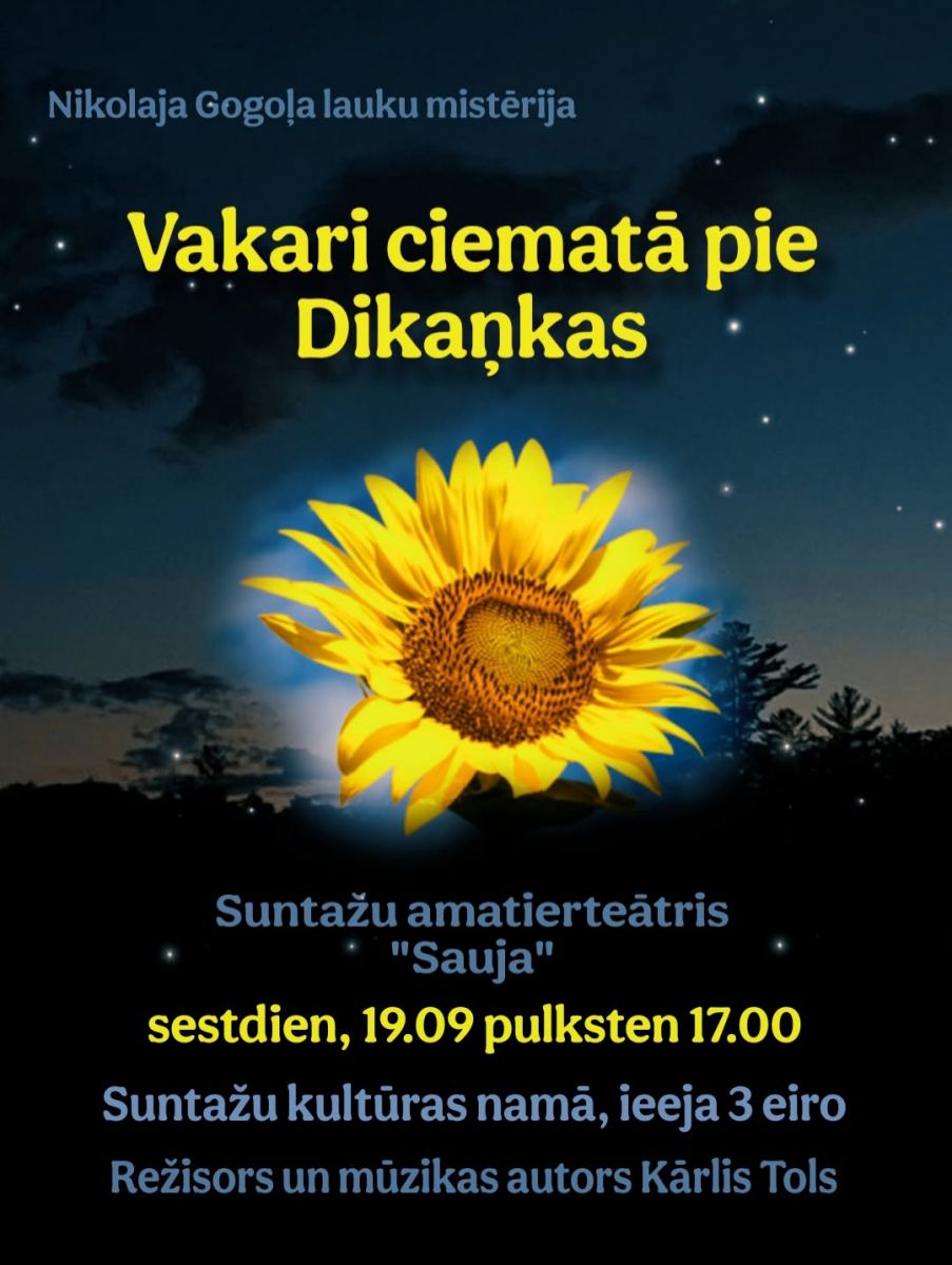 Izrāde "Vakari ciematā pie Dikaņkas" Suntažos 