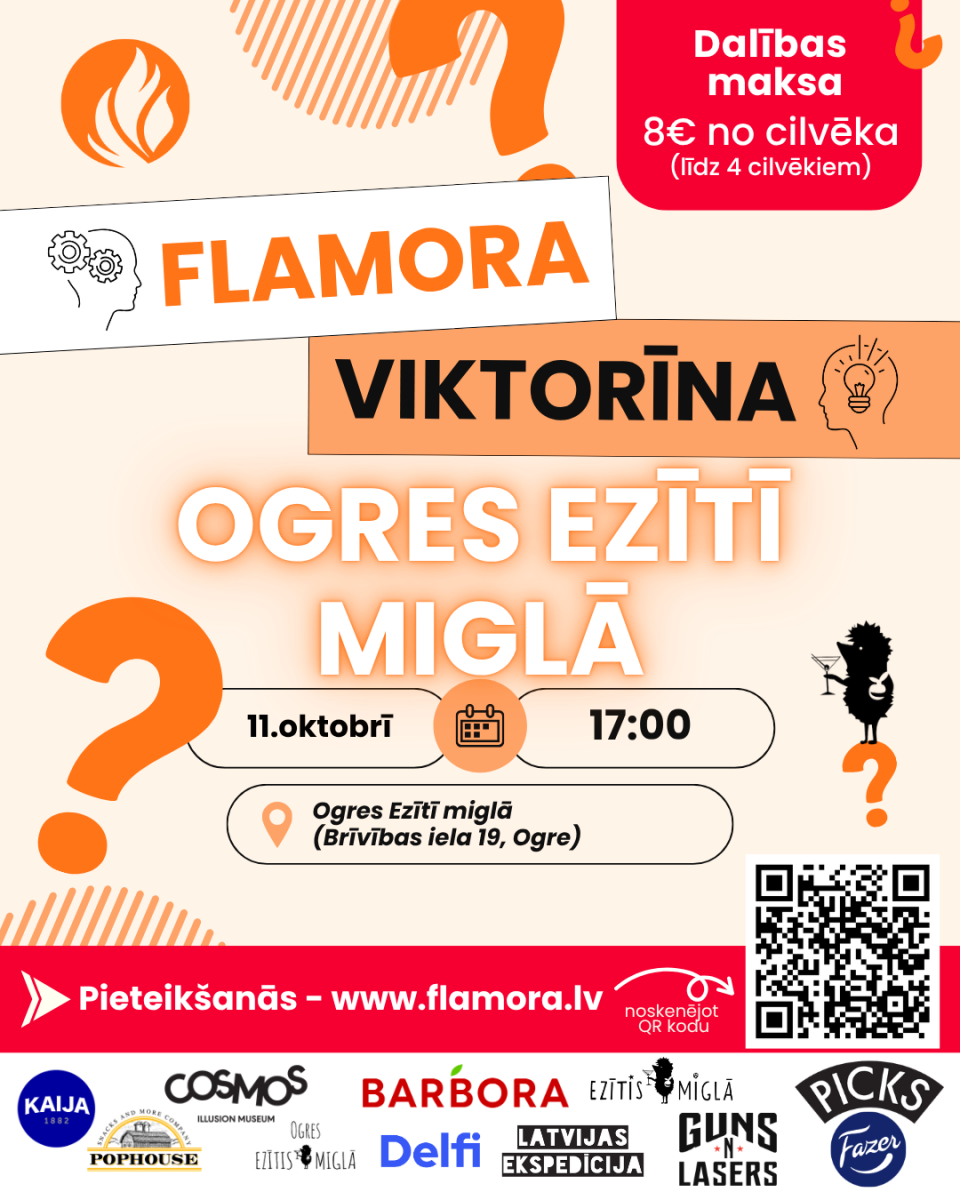 Flamora viktorīna Ogrē