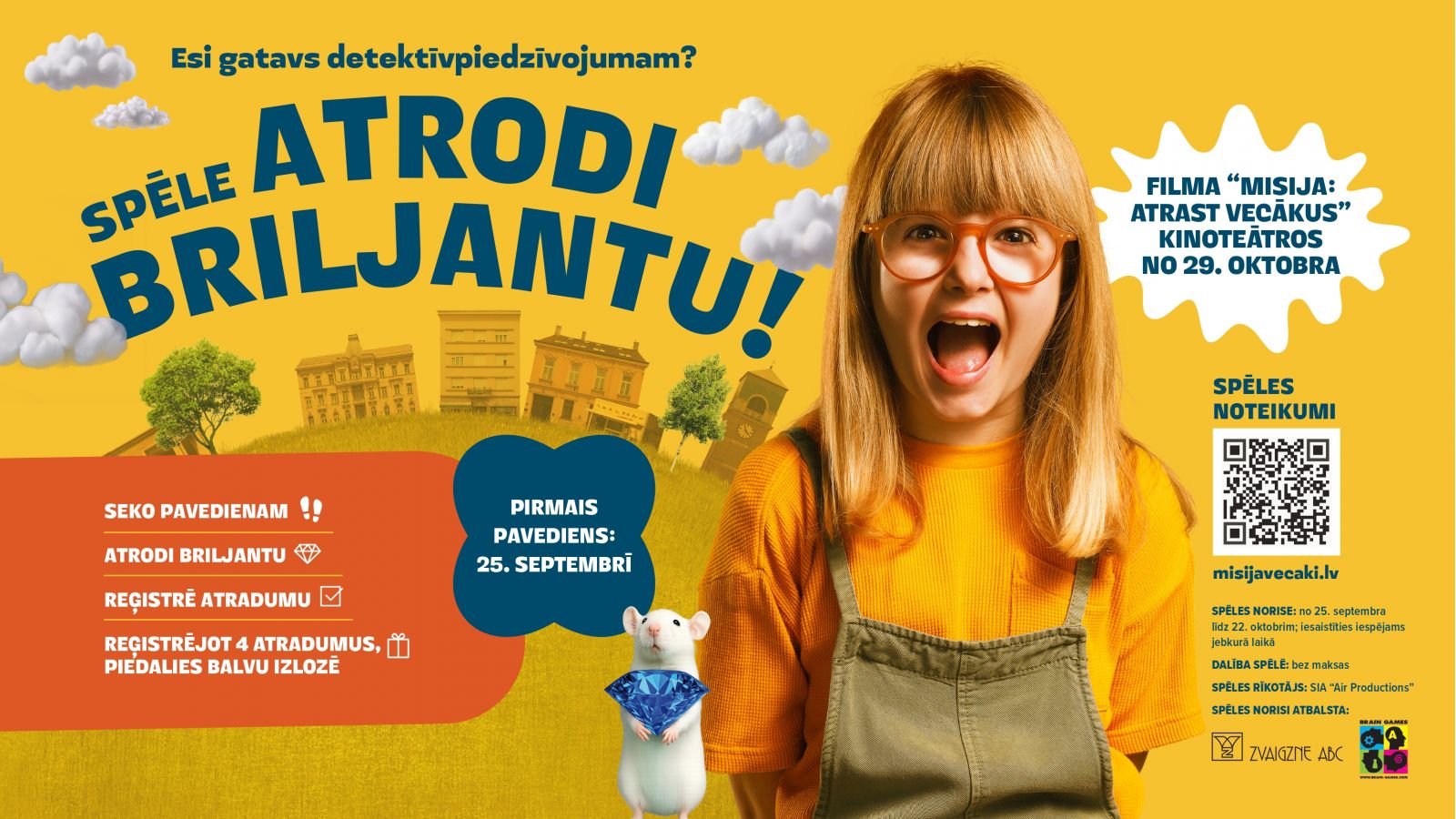 Ģimenes ar bērniem visā Latvijā aicinātas kļūt par detektīviem un piedalīties spēlē “Atrodi briljantu!”