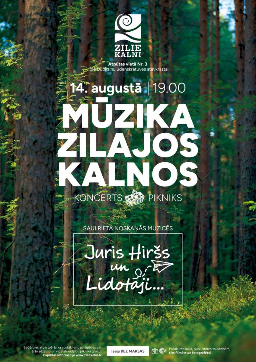 Koncerts pikniks Mūzika zilajos kalnos