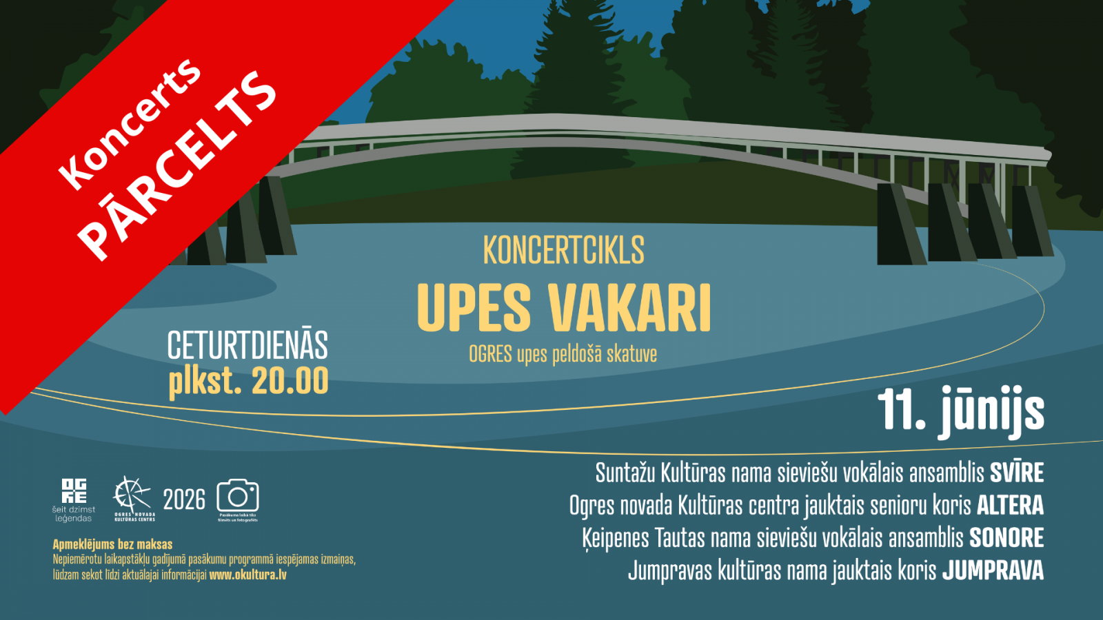 Koncertcikls UPES VAKARI OGRĒ