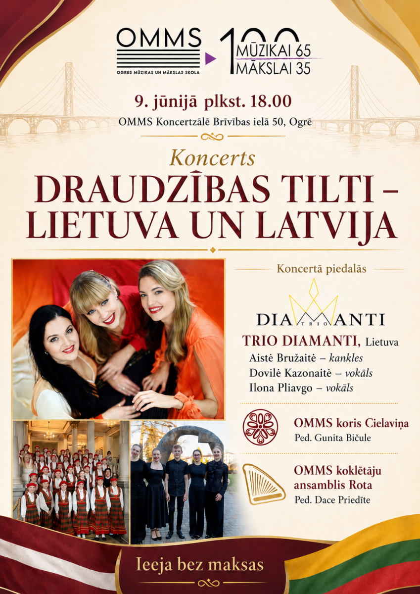 Koncerts "DRAUDZĪBAS TILTI - LIETUVA UN LATVIJA'' OMMS 