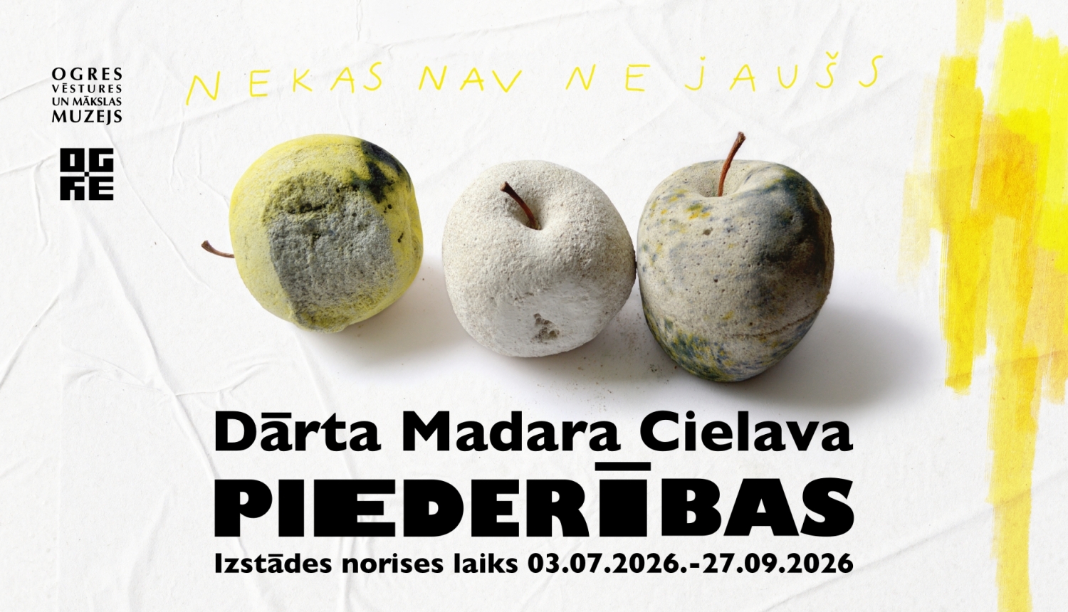 Mākslinieces Dārtas Madaras Cielavas personālizstādes “Piederības” atklāšana Ogrē