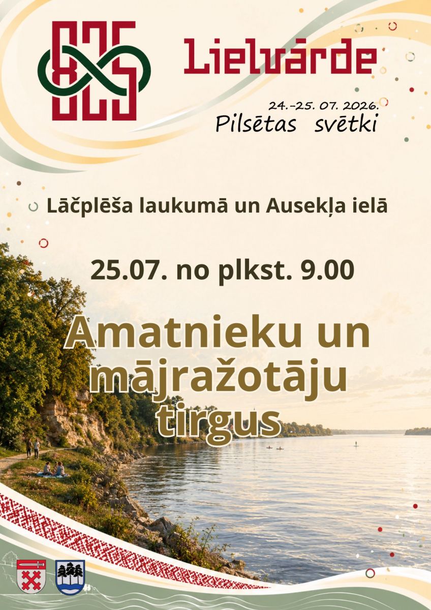 Amatnieku un mājražotāju tirgus Lielvārdē