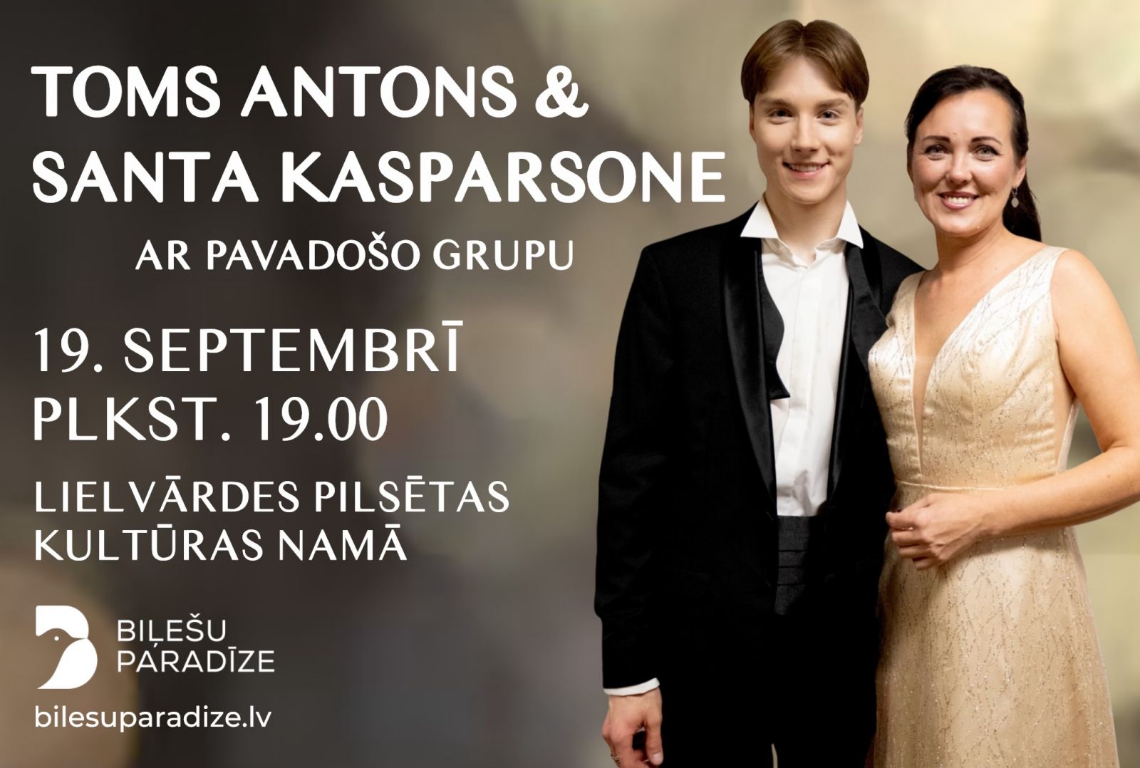 TOMS ANTONS & SANTA KASPARSONE ar pavadošo grupu