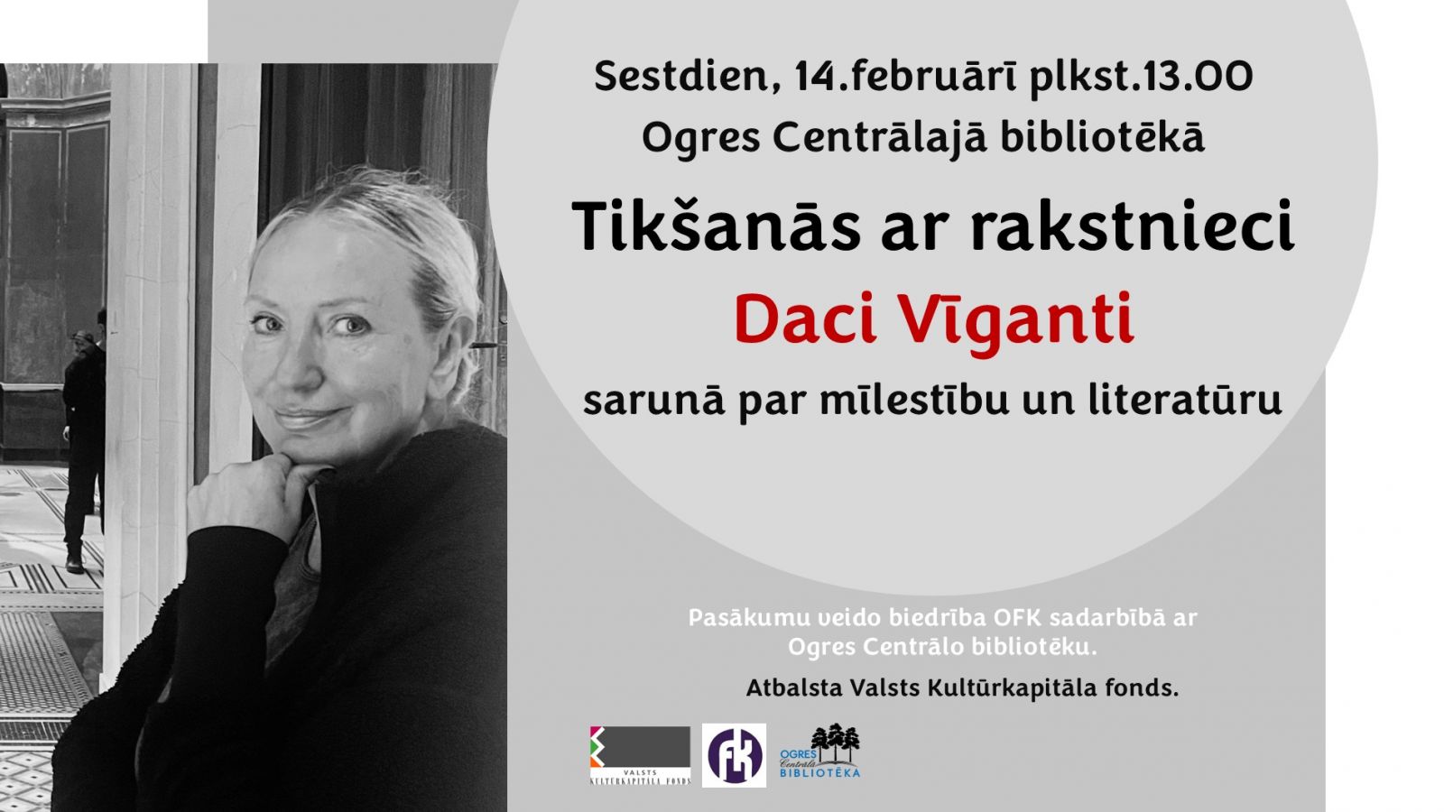 Tikšanās ar rakstnieci Daci Vīganti 