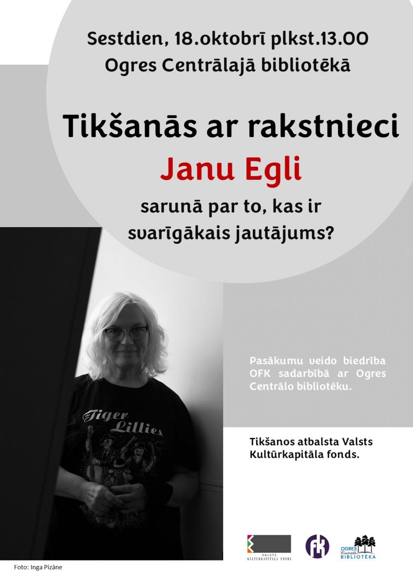Tikšanās un sarunas ar rakstniekiem Ogrē