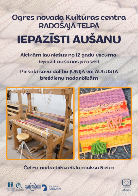 Nodarbību cikls IEPAZĪSTI AUŠANU Ogrē