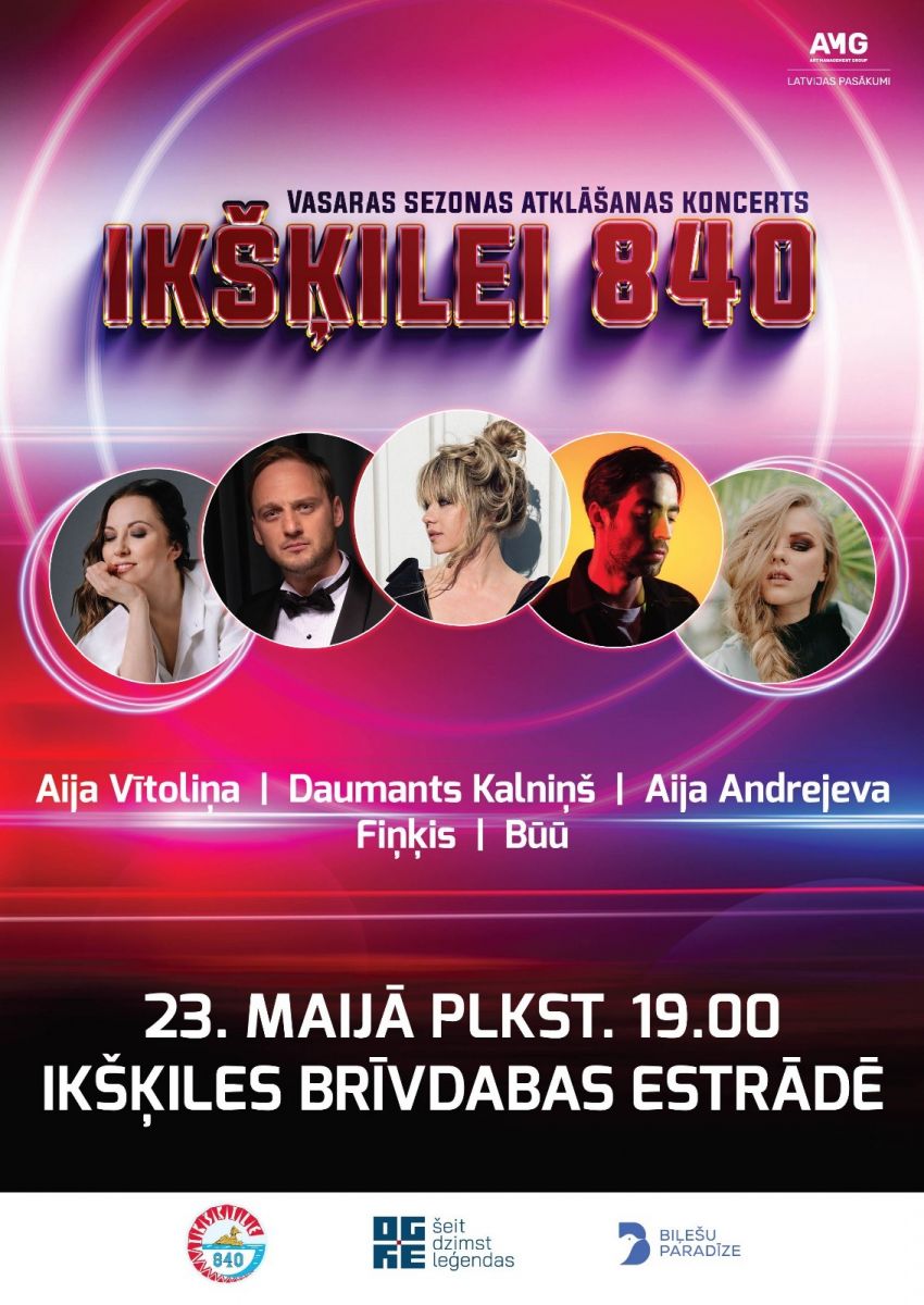 Vērienīgais vasaras sezonas atklāšanas koncerts “Ikšķilei – 840” 