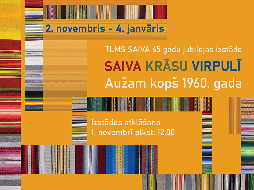 Tautas lietišķās mākslas studijas SAIVA 65 gadu jubilejas izstādes atklāšana