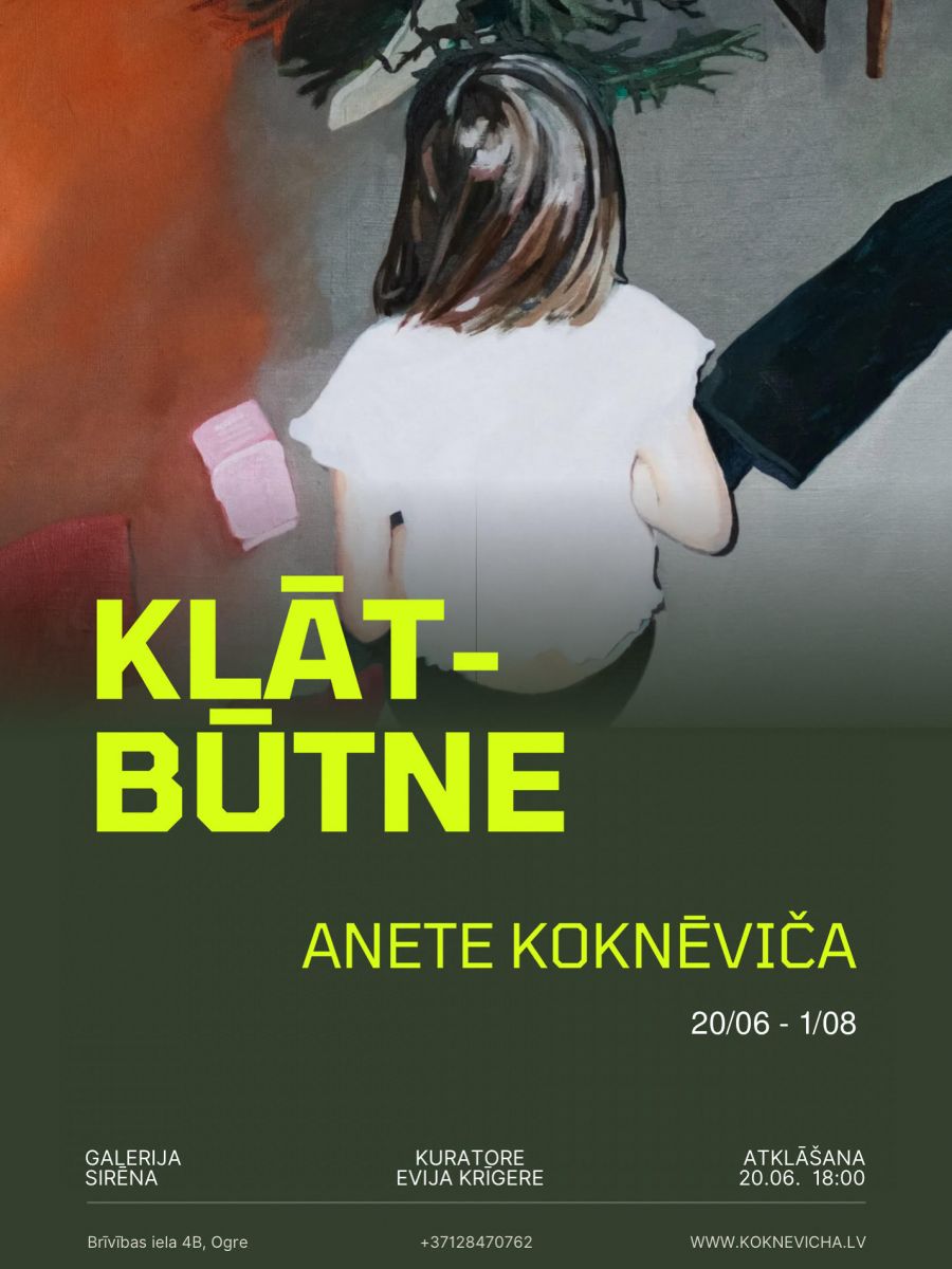 Anetes Koknēvičas gleznu izstādes "Klātbūtne" atklāšana Galerijā "Sirēnas"