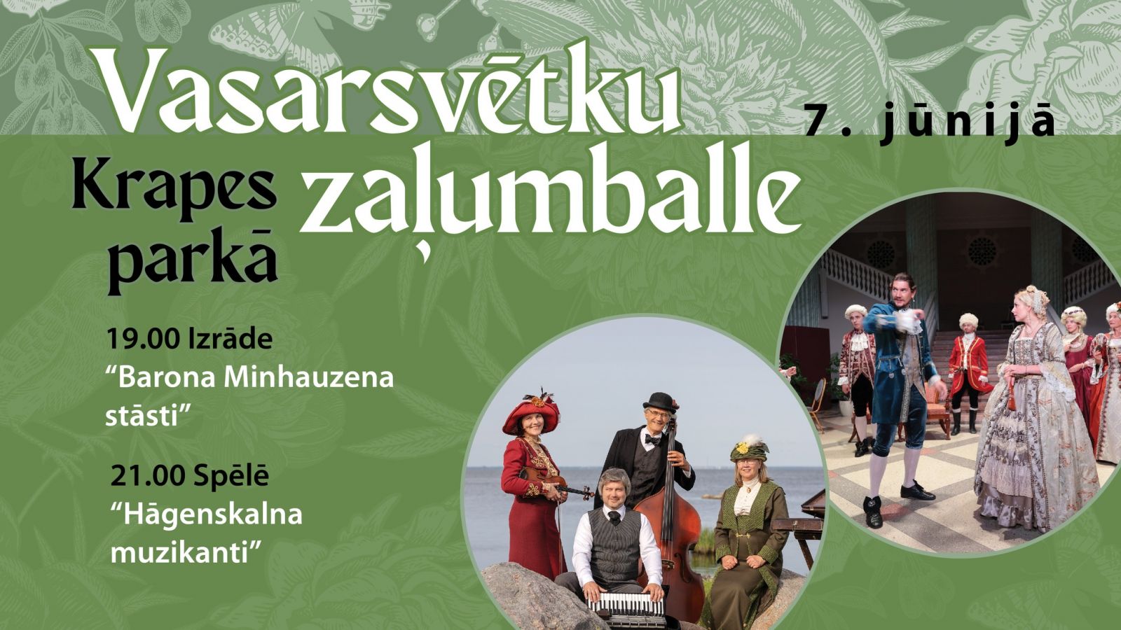 Vasarsvētku zaļumballe Krapes parkā