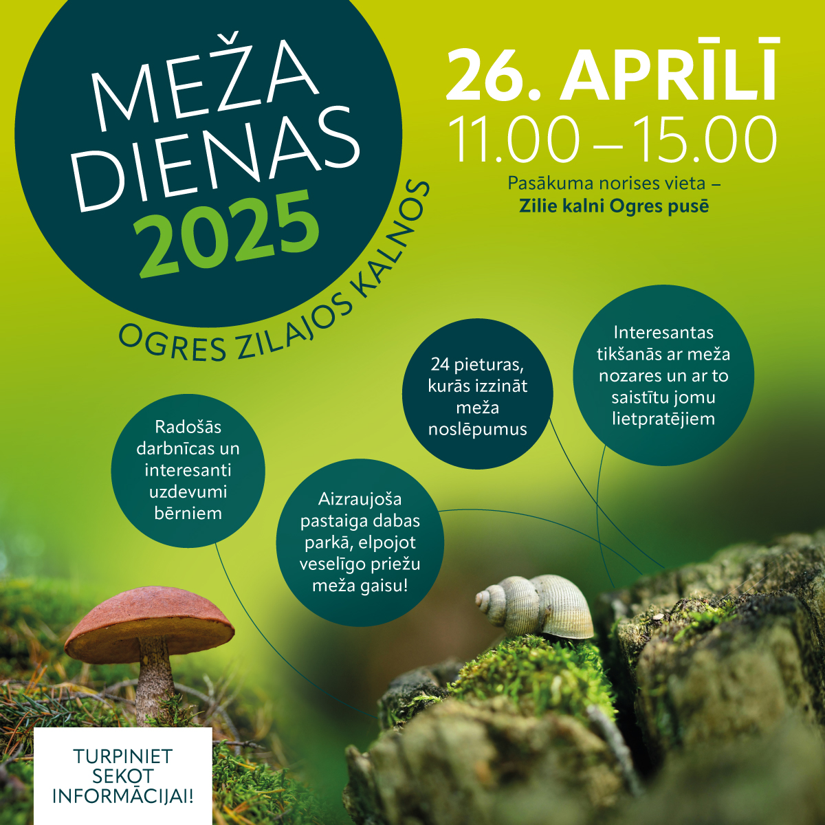Meža dienas 2025 dabas parkā "Ogres Zilie kalni"