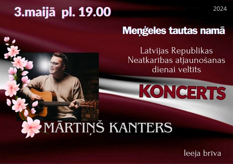 Latvijas Republikas Neatkarības atjaunošanas dienai veltīts koncerts Meņģelē