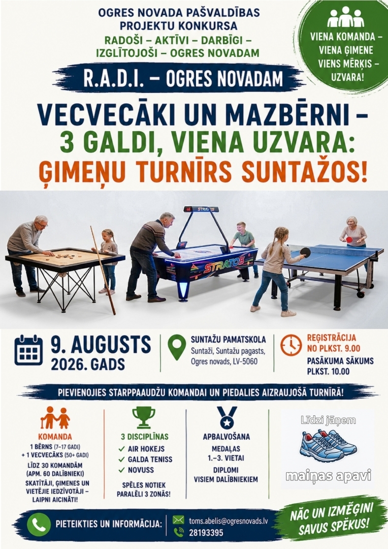 Ģimeņu turnīrs Suntažos