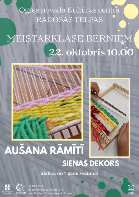 Meistarklase bērniem AUŠANA. SIENAS DEKORS.