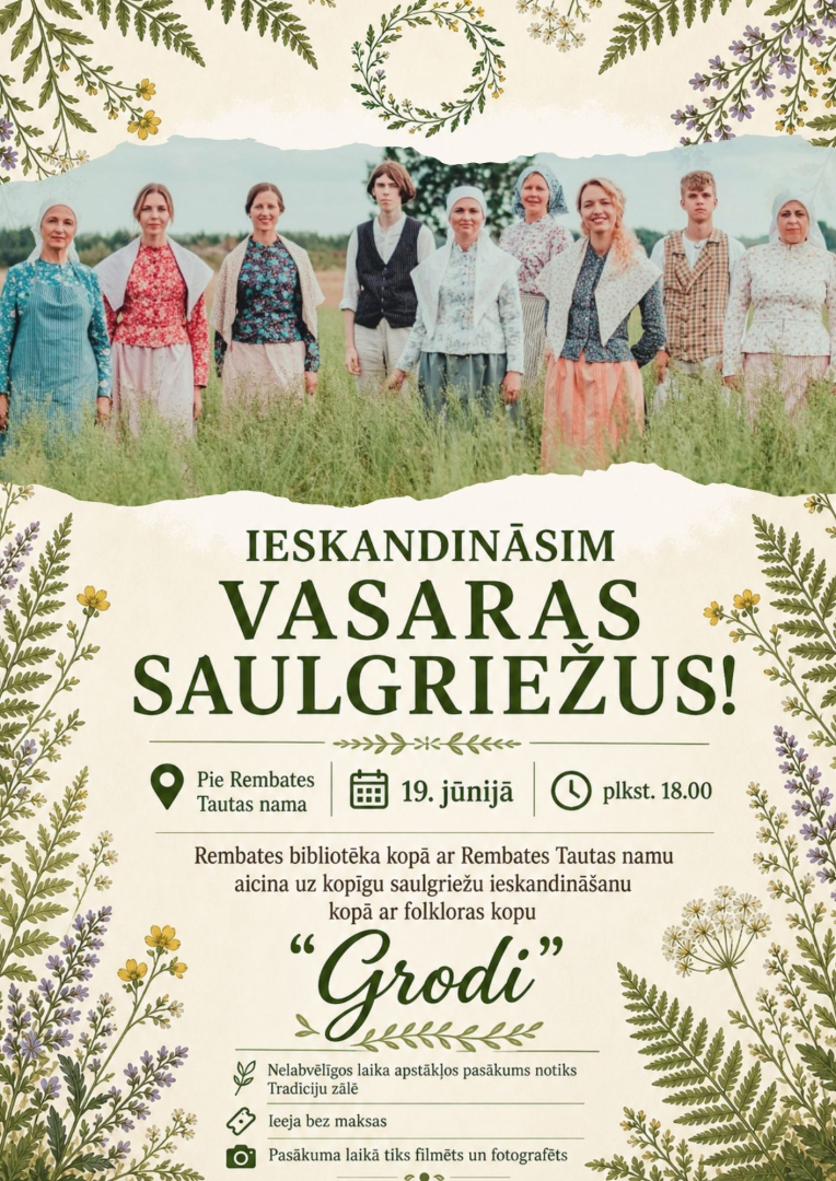Vasaras saulgriežu ieskandināšana Rembatē
