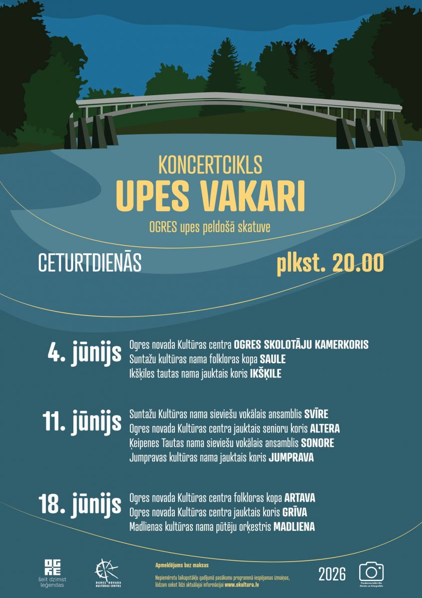 Koncertcikls UPES VAKARI Ogrē