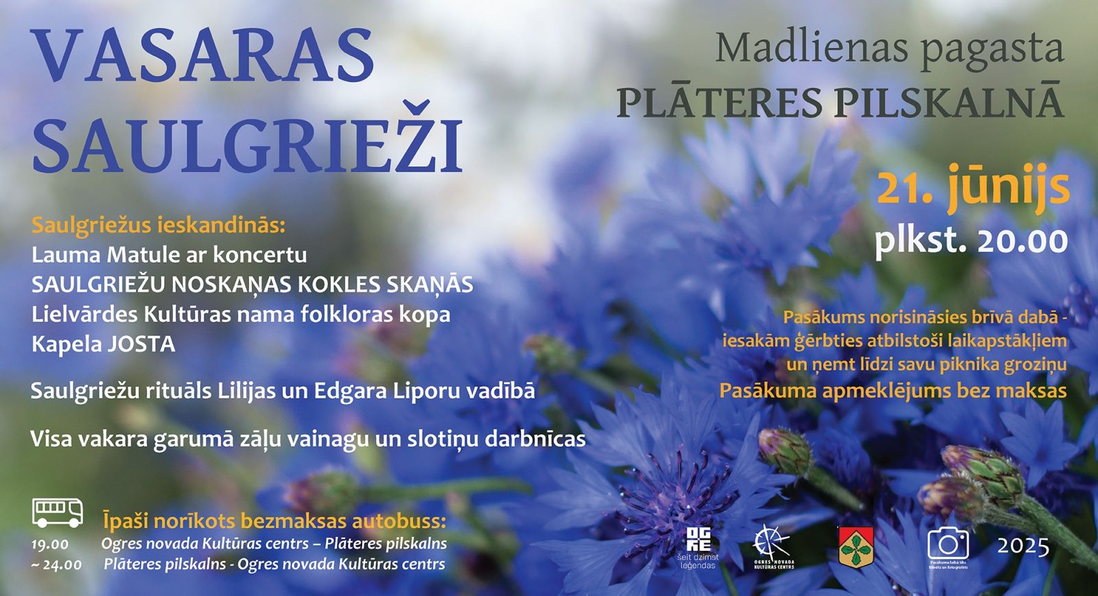 VASARAS SAULGRIEŽI Plāteres pilskalnā