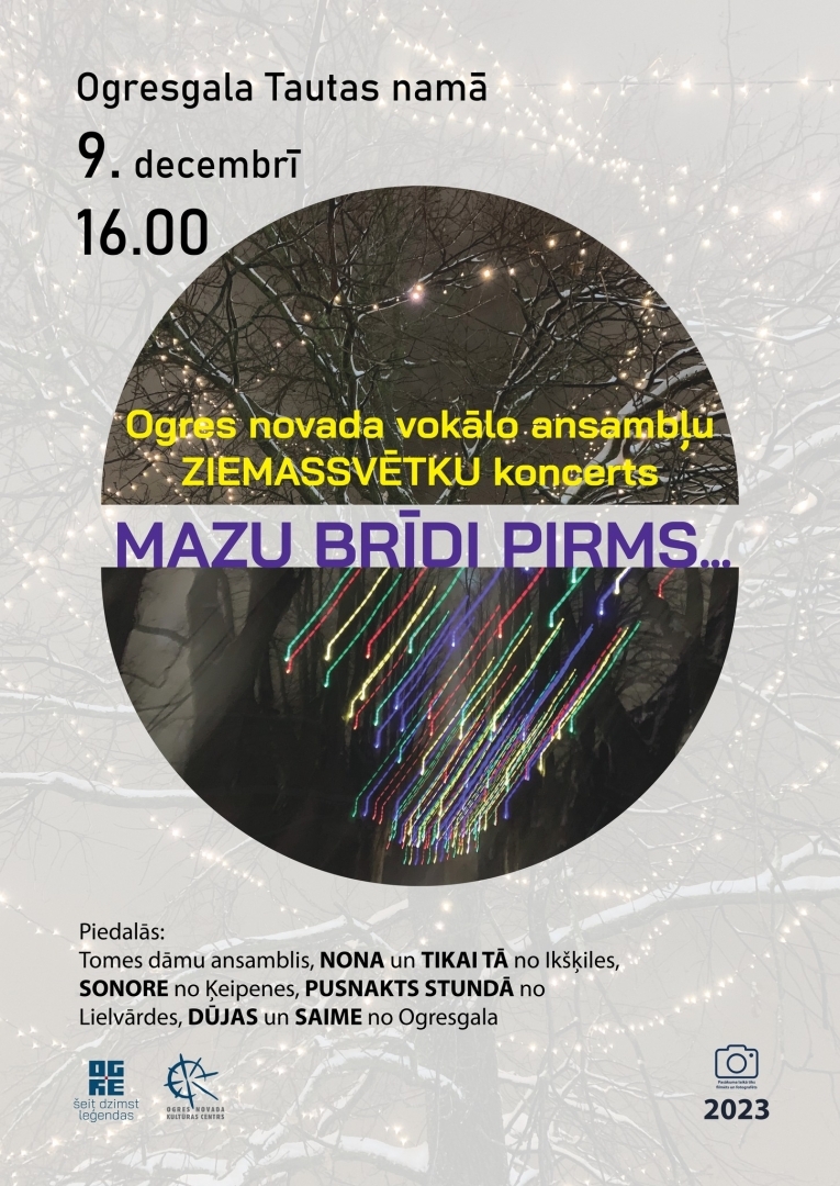 Ziemassvētku koncerts Ogresgala Tautas namā